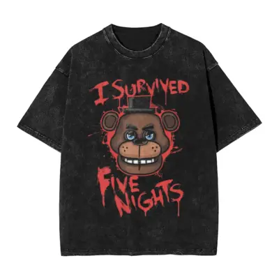 Five Nights At Freddy's Classic Vintage Mineral Wash T-Shirt