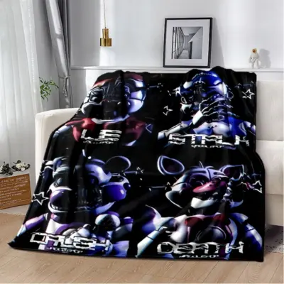 Five Nights At Freddy's Dark Throw Blanket