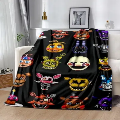 Five Nights At Freddy's Creepy Throw Blanket