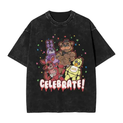 Five Nights At Freddy's Legacy Print Mineral Wash T-Shirt