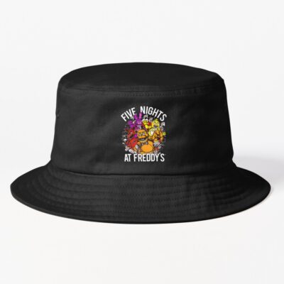 Five Nights At Freddy_s Video Vintage Movies Game Funny Gaming Bucket Hat