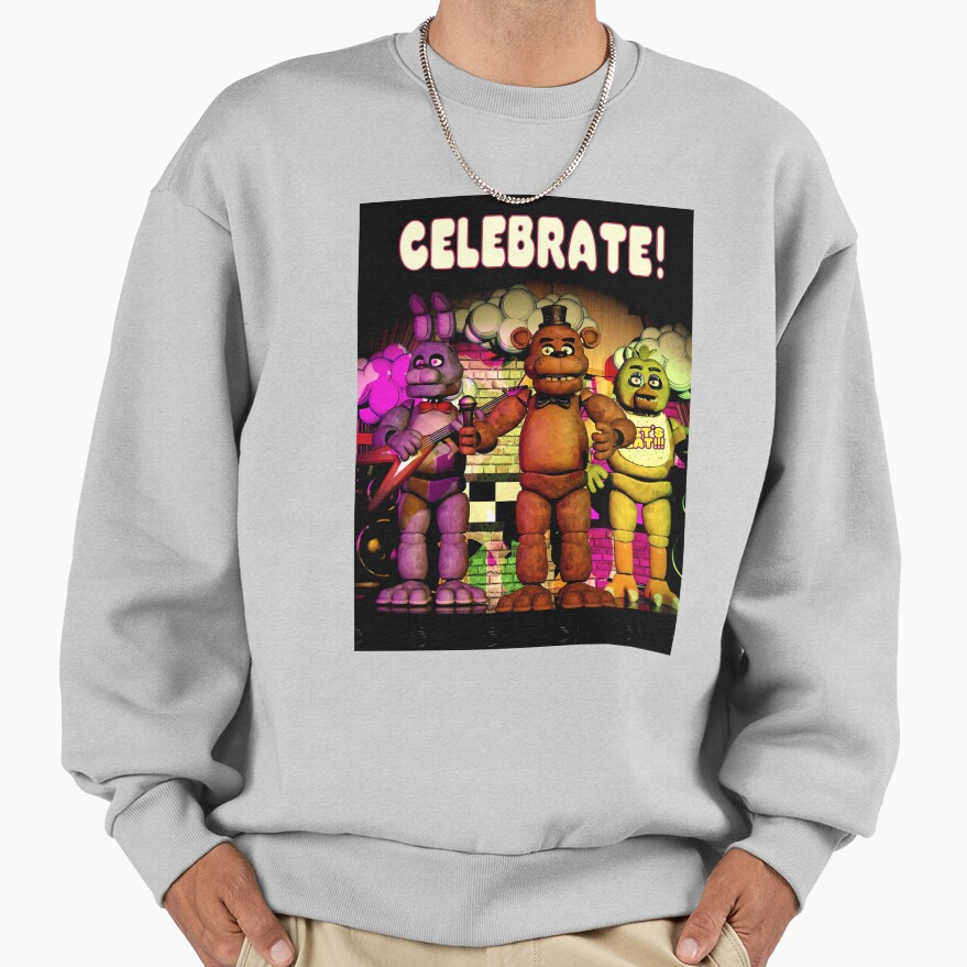 ssrcooversized_sweatshirtmens_01heather_greyfrontsquare_productx1000 - Five Nights At Freddy's AU Store