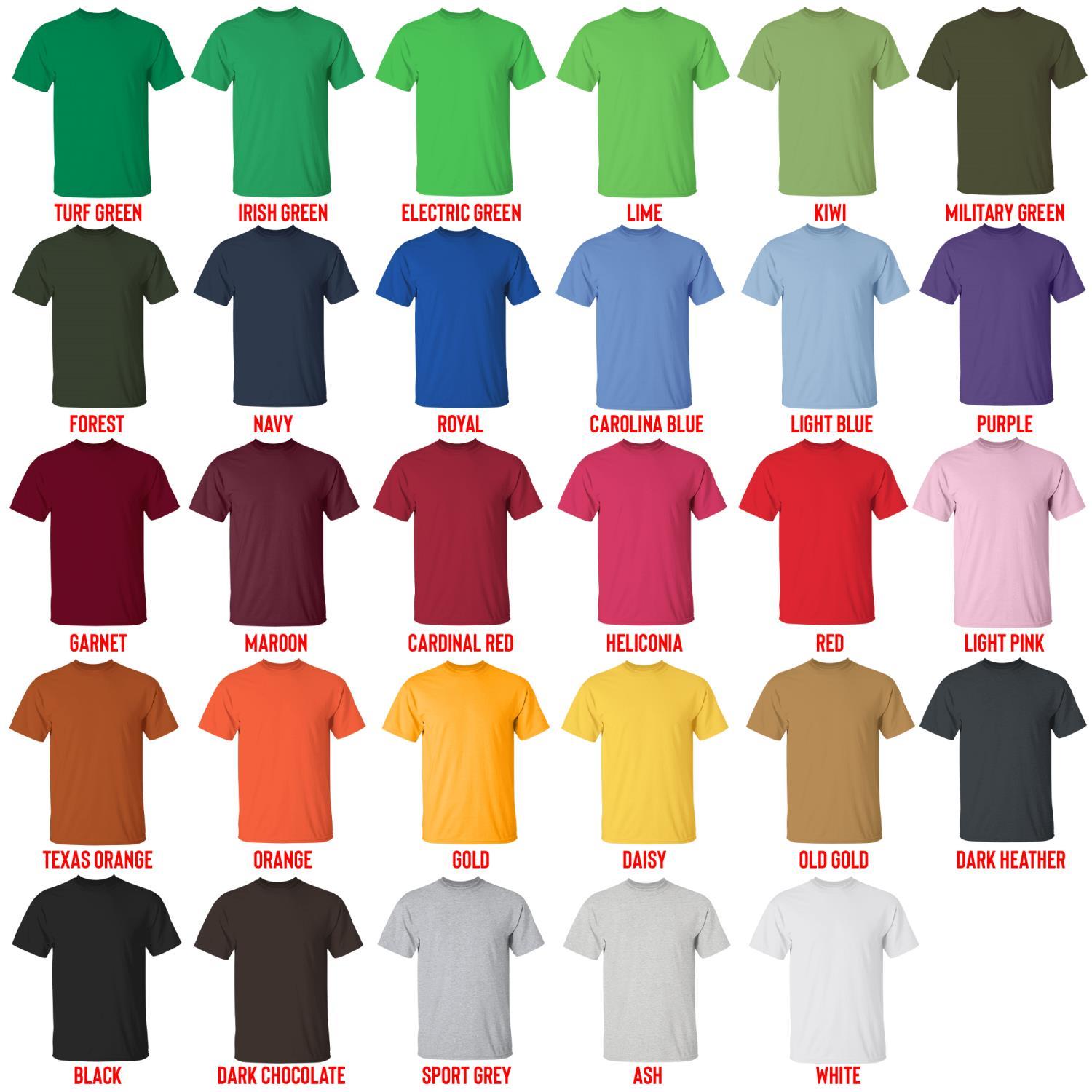 t shirt color chart - Five Nights At Freddy's AU Store