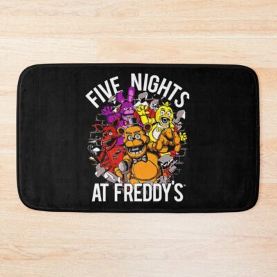 Five Nights At Freddy_s Video Vintage Bath Mat