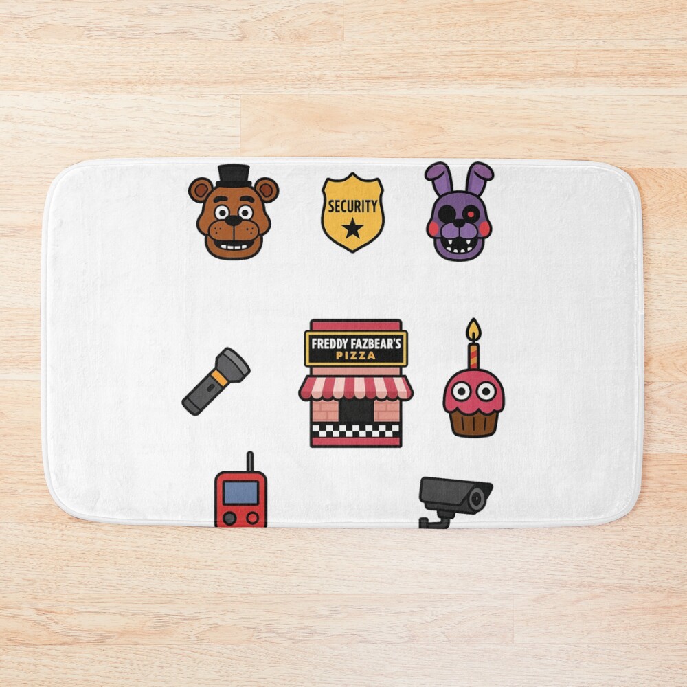urbathmat_flatlay_largesquare1000x1000.1u5-14 urbathmat flatlay largesquare1000x1000.1u5 14 - Five Nights At Freddy's AU Store