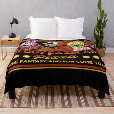 Five Nights At Freddyand S Freddy Throw Blanket