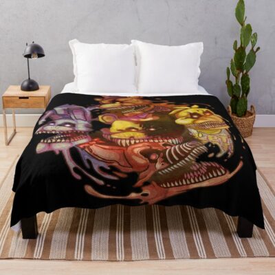 Five Nightmares Of Freddy S Throw Blanket