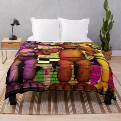 Fnaf Celebrate Throw Blanket