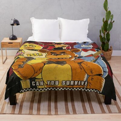Fnaf Movie Five Nights At Freddy S Movie Throw Blanket