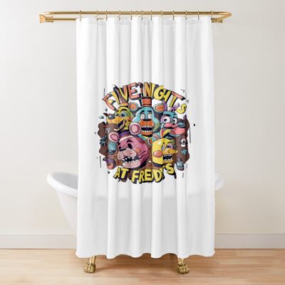 Five Nights At Freddys Birthday Party Shower Curtain