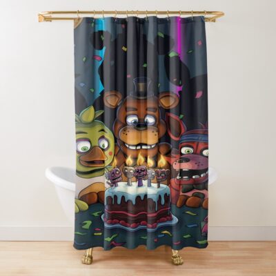 Fnaf Happy Birthday Shower Curtain