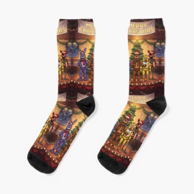 Merry Christmas Fnaf Game Sock