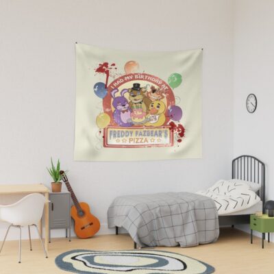 Freddy Fazbear S Birthday Survivor Version Tapestry