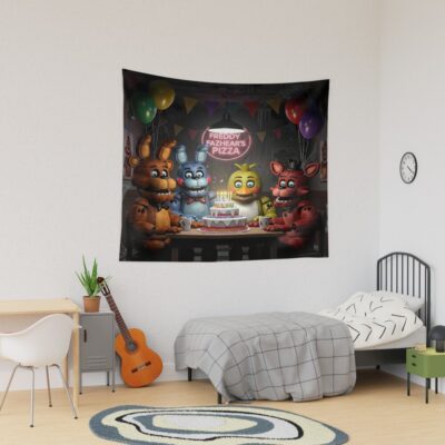 Fnaf Happy Birthday Tapestry