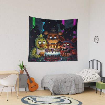 Fnaf Birthday Tapestry