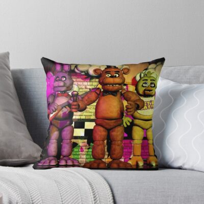 Fnaf Celebrate Throw Pillow
