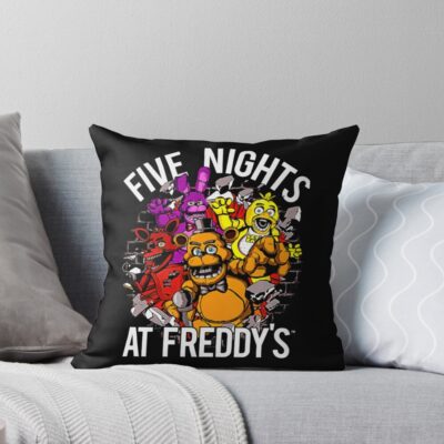 Five Nights At Freddys Video Vintage Throw Pillow