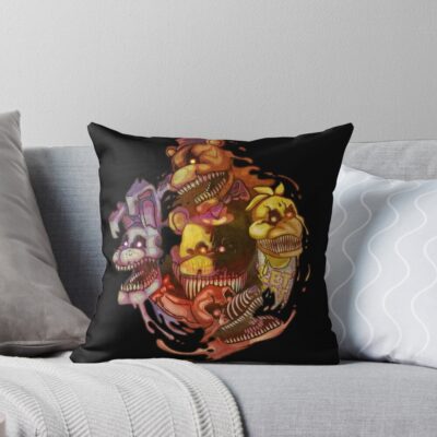 Five Nightmares Of Freddy S Throw Pillow