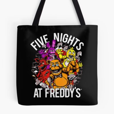 Five Nights At Freddys Video Vintage Tote Bag